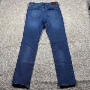 Mott & Bow Mens Straight Leg Jeans Dark Wash Blue Denim Size 34x34 Stretch